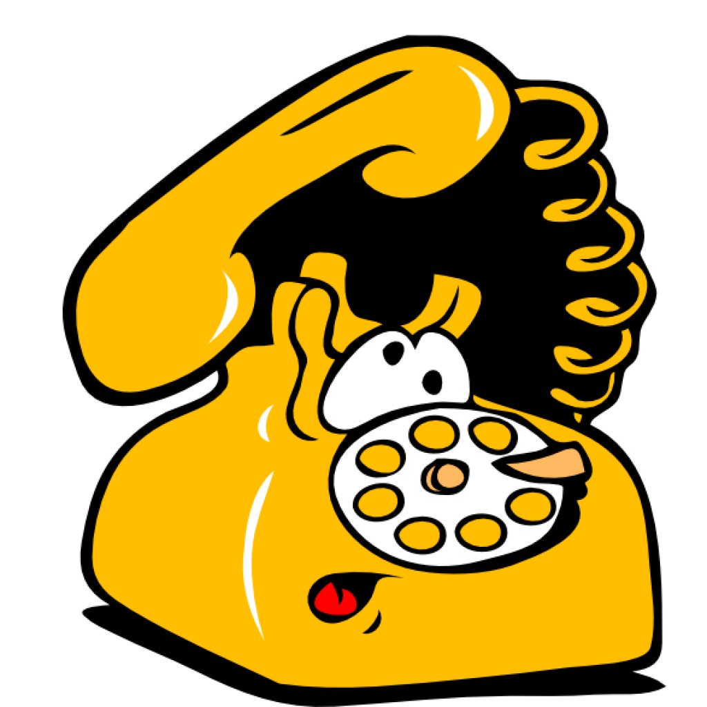 yellow cartoon phone